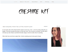 Tablet Screenshot of cheshirekatblog.com